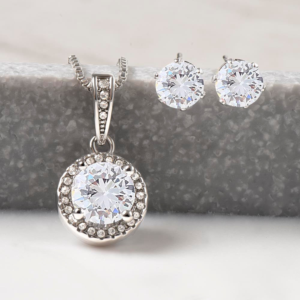 Eternal Hope Necklace Bundle + Clear Earrings